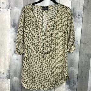 Angie horseshoe print studded top